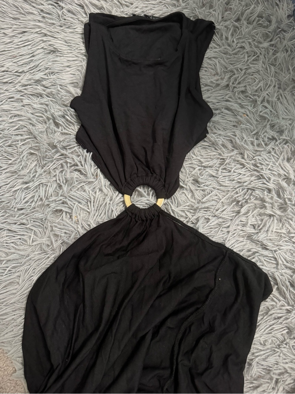 Maxi Black Dress Side Slits